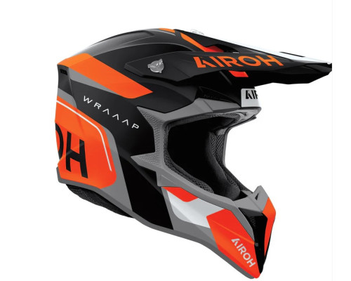 Чохол AIROH CROSS / ENDURO / ATV / QUAD WRAAAP CONQUER, КОЛІР: ПОМАРАНЧЕВИЙ/ЧОРНИЙ/БІЛИЙ, МАТОВИЙ, РОЗМІР M