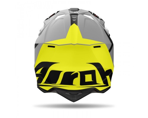 Чохол AIROH CROSS / ENDURO / ATV / QUAD WRAAAP CONQUER, КОЛІР ФЛУЕНТОС-ЖОВТИЙ/ЧОРНИЙ/МАТОВИЙ БІЛИЙ, РОЗМІР L