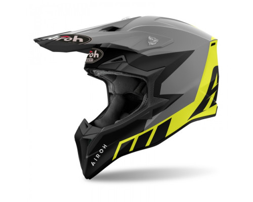 Чохол AIROH CROSS / ENDURO / ATV / QUAD WRAAAP CONQUER, КОЛІР ФЛУЕНТОС-ЖОВТИЙ/ЧОРНИЙ/МАТОВО-БІЛИЙ, РОЗМІР M