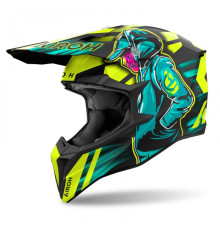 Чохол AIROH CROSS / ENDURO / ATV / QUAD WRAAAP CYBER COLOR FLUO YELLOW/MATTO WREN РОЗМІР L