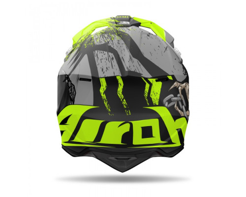 Чохол AIROH CROSS / ENDURO / ATV / QUAD, темний колір, флуоресцентний зелений/чорний/сірий, розмір S