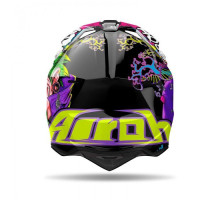 AIROH CROSS / ENDURO / ATV / QUAD WRAAAP МУЗИЧНИЙ КОЛІР ЧОРНИЙ/ЗЕЛЕНИЙ/ФІОЛЕТОВИЙ РОЗМІР M