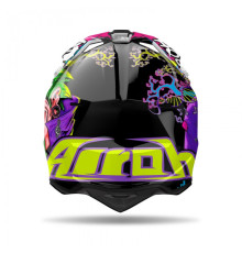 AIROH CROSS / ENDURO / ATV / QUAD WRAAAP МУЗИЧНИЙ КОЛІР ЧОРНИЙ/ЗЕЛЕНИЙ/ФІОЛЕТОВИЙ РОЗМІР M