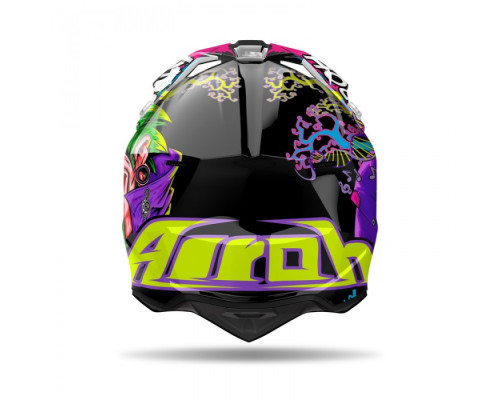 AIROH CROSS / ENDURO / ATV / QUAD WRAAAP МУЗИЧНИЙ КОЛІР ЧОРНИЙ/ЗЕЛЕНИЙ/ФІОЛЕТОВИЙ РОЗМІР M