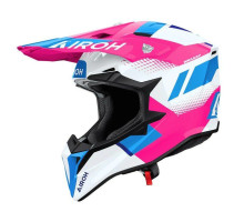Окуляри AIROH CROSS / ENDURO / ATV / QUAD WRAAAP VISION, колір: білий/синій/рожевий, розмір M