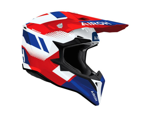 AIROH CROSS / ENDURO / ATV / QUAD WRAAAP VISION КОЛІР ЧЕРВОНИЙ/СИНІЙ/БІЛИЙ РОЗМІР M