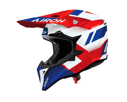 AIROH CROSS / ENDURO / ATV / QUAD WRAAAP VISION КОЛІР ЧЕРВОНИЙ/СИНІЙ/БІЛИЙ РОЗМІР M
