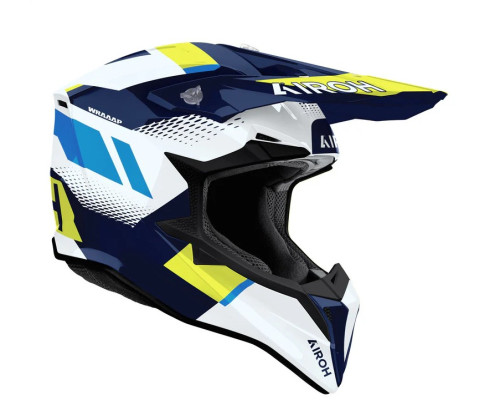 Окуляри AIROH CROSS / ENDURO / ATV / QUAD WRAAAP VISION, колір флуоресцентний, жовтий/синій/білий, розмір L