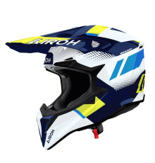 Окуляри AIROH CROSS / ENDURO / ATV / QUAD WRAAAP VISION, колір флуоресцентний, жовтий/синій/білий, розмір S