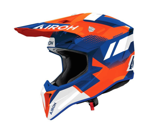 Чохол AIROH CROSS / ENDURO / ATV / QUAD WRAAAP VISION ПОМАРАНЧЕВИЙ/СИНІЙ/БІЛИЙ РОЗМІР S