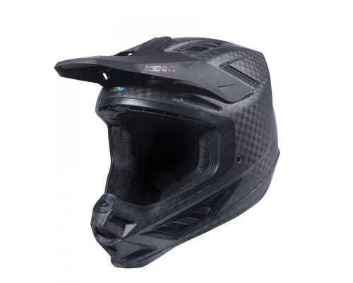Шолом Kenny Racing Cross/Enduro, титановий, великий карбоновий, матовий, голографічний, чорний, розмір XL