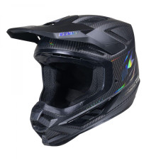 Шолом Kenny Racing Cross/Enduro, титановий карбон, матовий, голографічний, чорний, розмір XL