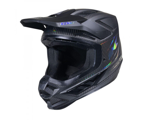 Шолом Kenny Racing Cross/Enduro, титановий карбон, матовий, голографічний, чорний, розмір XL