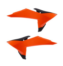 ЗАХИСТИ РАДІАТОРА POLISPORT (КОМПЛЕКТ) KTM SX/SXF/XC/XC-F 125/150/250/350/450 '25-'26; EXC/EXC-F/XC-W 125/150/250/350/450 '26 ПОМАРАНЧЕВІ ЧОРНІ