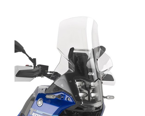 ЛОБОВЕ СКЛО KAPPA 2025/11 ДЛЯ YAMAHA TENERE 700 / RALLY '25-'26 (43,5 X 44,5 СМ) ПРОЗОРЕ (НА 13,5 СМ ВИЩЕ ЗА ОРИГІНАЛ)
