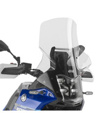 ЛОБОВЕ СКЛО KAPPA 2025/11 ДЛЯ YAMAHA TENERE 700 '25-'26 (62,5 X 44,5 СМ) З ПРОЗОРОЮ ЗАЩИТКОЮ ПЕРЕДНЬОЇ ФАРИ (НА 13,5 СМ ВИЩЕ ЗА ОРИГІНАЛ)