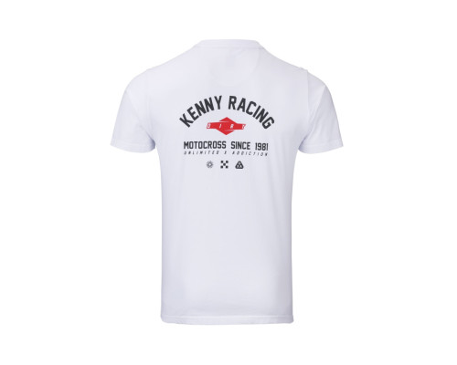 Футболка KENNY RACING DIRT LABEL, колір білий, розмір XL