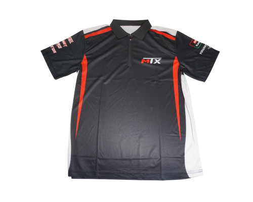ФУТБОЛКА-ПОЛО MTX PARTS, КОЛІР ЧОРНИЙ, РОЗМІР XXL