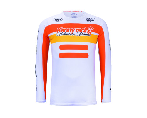 Футболка KENNY RACING CROSS/ENDURO FORCE BEACH DUST, помаранчевий/білий колір, розмір XL