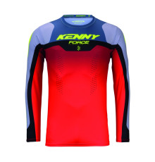 Футболка KENNY RACING CROSS/ENDURO FORCE BEACH СІРИЙ/ЧЕРВОНИЙ РОЗМІР S