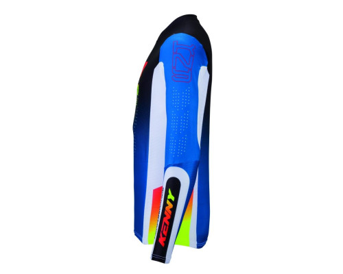 Футболка KENNY RACING CROSS/ENDURO PERFORMANCE для дітей/підлітків, градієнтний колір, синій, розмір XS (10/12 років)