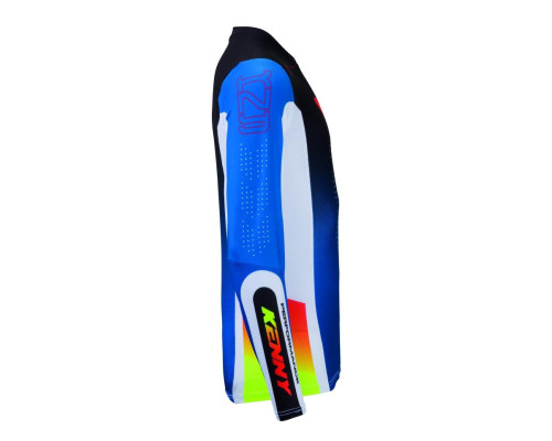 Футболка KENNY RACING CROSS/ENDURO PERFORMANCE для дітей/підлітків, градієнтний колір, синій, розмір XS (10/12 років)