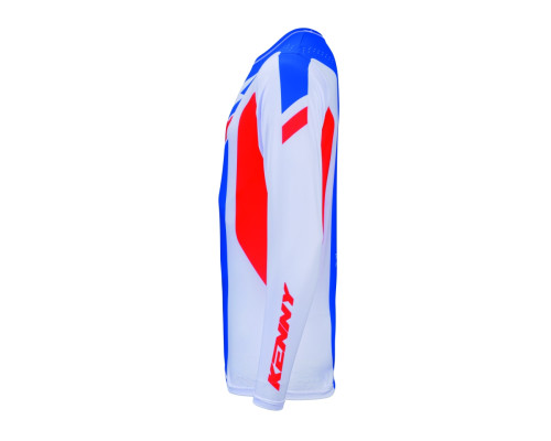 ДИТЯЧА/ЮНІОРСЬКА ФУТБОЛКА KENNY RACING ДЛЯ КРОС/ЕНДУРО, ZOOM PATRIOT, КОЛІР СИНІЙ/ЧЕРВОНИЙ/БІЛИЙ, РОЗМІР XXS (7/9 РОКІВ)