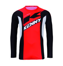 Футболка KENNY RACING для кросу/ендуро, трек ZOOM, червона, розмір M