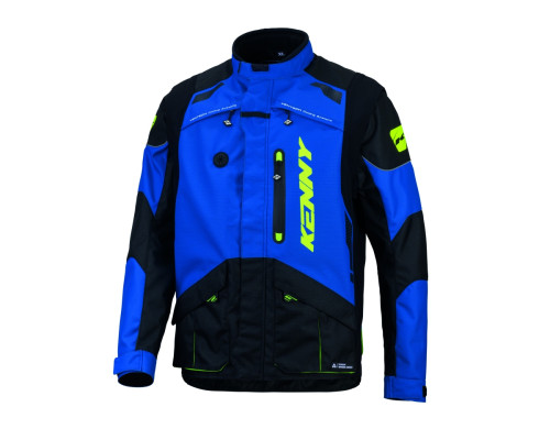 Куртка KENNY RACING ADVENTURE/ENDURO титаново-синього кольору, чорного кольору, розмір XXL