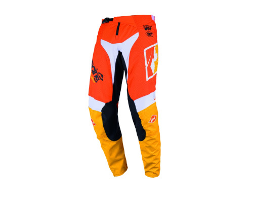 Штани KENNY RACING CROSS/ENDURO FORCE BEACH DUST, помаранчевий/білий, розмір XS (28)