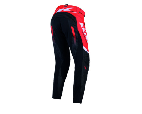 Штани KENNY RACING для кросу/ендуро, титанові, червоні, червоні, розмір XL (36)