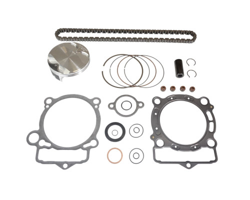 РЕМОНТНИЙ КОМПЛЕКТ ДВИГУНА VERTEX 2025/02 KTM EXC-F 350 (EXCF350) '17-'19, HUSQVARNA FE 350 '17-'19 (СТАНДАРТ + 0,01 ММ = 87,97 ММ) (12,3:1) (ПОРШЕНЬ, ВЕРХНІ ПРОКЛАДКИ, ЛАНЦЮГ ГРМ)