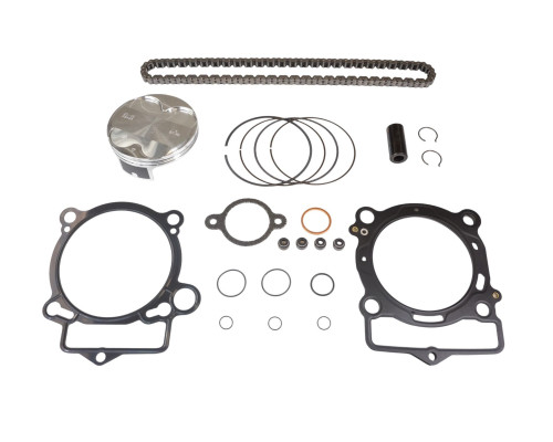 РЕМОНТНИЙ КОМПЛЕКТ ДВИГУНА VERTEX 2025/02 TOP KTM EXC-F 350 (EXCF350) '24-'25, SX-F 350 (SXF350) '23-'25, HUSQVARNA FE 350 '24-'25, FC 350 '23-'25, GAS GAS EC 350 F '24-'25 (STD. + 0.01MM = 89.97MM) (ПОРШЕНЬ, ВЕРХНІ ПРОКЛАДКИ, ЛАНЦЮГ ГРМ)