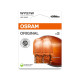 Лампочка OSRAM WY21W 12V 21W WX3X16D (помаранчева, повністю скляна) БЛІСТЕР - 2 ШТУКИ