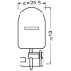 Лампочка OSRAM WY21W 12V 21W WX3X16D (помаранчева, повністю скляна) БЛІСТЕР - 2 ШТУКИ