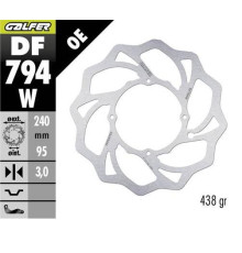 ПЕРЕДНІЙ ГАЛЬМІЙНИЙ ДИСК GALFER KTM SX 85 '21-; HUSQVARNA TC 85 '21-; GAS GAS MC 85 '21- (240X95X3 ММ) WAWE