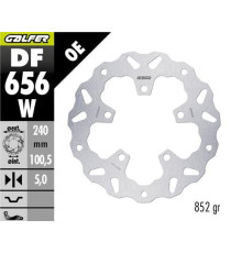ЗАДНІЙ ГАЛЬМУДНИЙ ДИСК GALFER CF MOTO 450MT '24- (ХВИЛЯСТИЙ) (240X100,5X5 ММ)