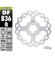 ЗАДНІЙ ГАЛЬМУВИЙ ДИСК GALFER ДЛЯ HARLEY-DAVIDSON (300X56X5) (QUBIQ)