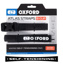 Транспортні ремені OXFORD 12/2025 ATLAS B-CLIP 26 мм x 0,8 м, чорні