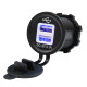 РОЗЕТКА ДЛЯ МОТОЦИКЛА BIKETEC PRO 2X USB ТИПУ A (EL)