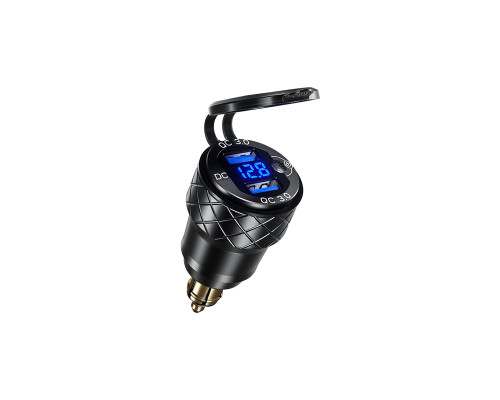Роз'єм DIN для мотоцикла BIKETEC PRO 2X USB-A 3.0 з вольтметром BMW / TRIUMPH (EL)