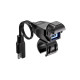 Роз'єм USB-C для мотоцикла BIKETEC PRO для кріплення на кермо (роз'єм SAE) (EL)