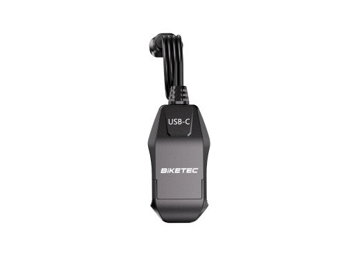 Роз'єм USB-C для мотоцикла BIKETEC PRO для кріплення на кермо (роз'єм SAE) (EL)