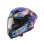 Шолом CABERG Full Face з козирком, модель DRIFT EVO II, NOBO, матовий, чорний/флюоресцентний, червоний/синій, розмір XS