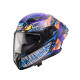 Шолом CABERG Full Face з козирком, модель DRIFT EVO II, NOBO, матовий, чорний/флюоресцентний, червоний/синій, розмір XS