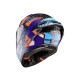 Шолом CABERG Full Face з козирком, модель DRIFT EVO II, NOBO, матовий, чорний/флюоресцентний, червоний/синій, розмір XXL