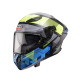 Шолом CABERG Full Face з козирком, модель DRIFT EVO II PRISM, колір чорний/жовтий флуоресцентний/синій матовий, розмір S