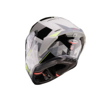 Шолом CABERG Full Face з козирком, модель DRIFT EVO II PRISM, колір: сірий/чорний/жовтий, флуоресцентний, матовий, розмір L