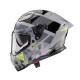 Шолом CABERG Full Face з козирком, модель DRIFT EVO II PRISM, колір: сірий/чорний/жовтий, флуоресцентний, матовий, розмір M