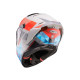 Шолом CABERG Full Face з козирком, модель DRIFT EVO II PRISM, колір: сірий/червоний флуоресцентний/синій, матовий, розмір M